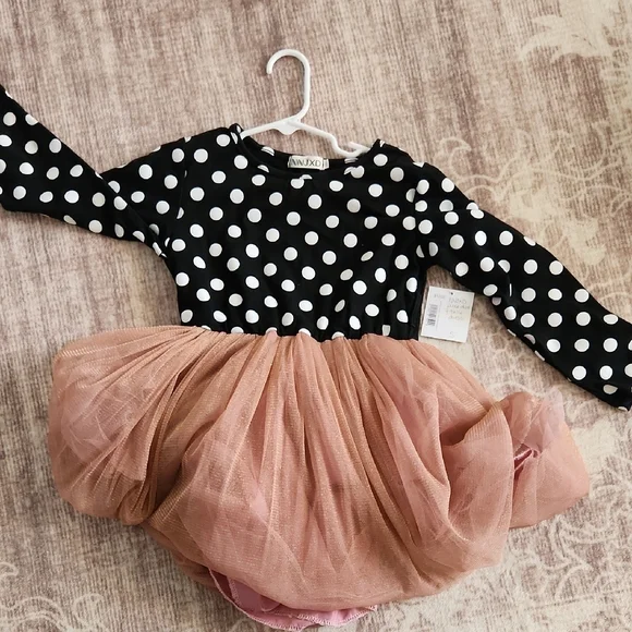 Charming Polka Dot and Tulle Dress for Kids - Picture 10 of 10